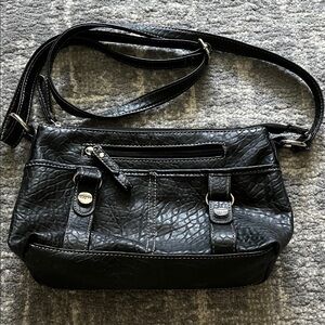 Rosetti Charcoal Textured Crossbody Bag